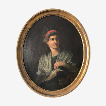 19th century medallion portrait