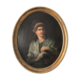 Portrait médaillon XIX ème siècle