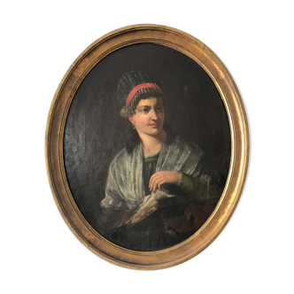 19th century medallion portrait