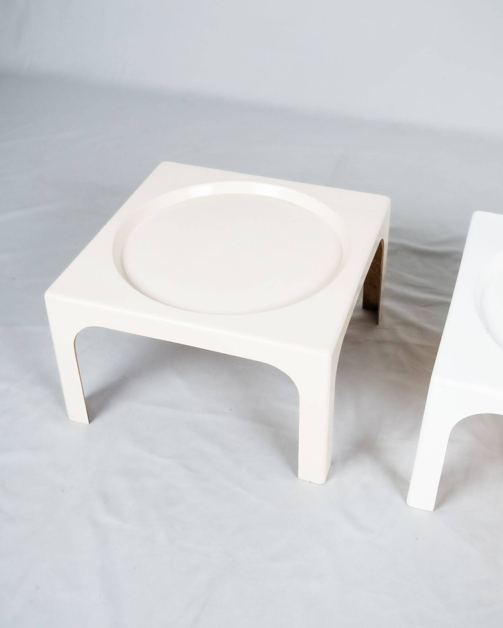 Paire de tables d'appoint Ozoo Marc Berthier pour Prisunic, 1970s