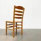 Scandinavian bench and chair set made of paper cord and oak from TS.