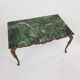 Table basse en marbre vert et bronze style Louis XV