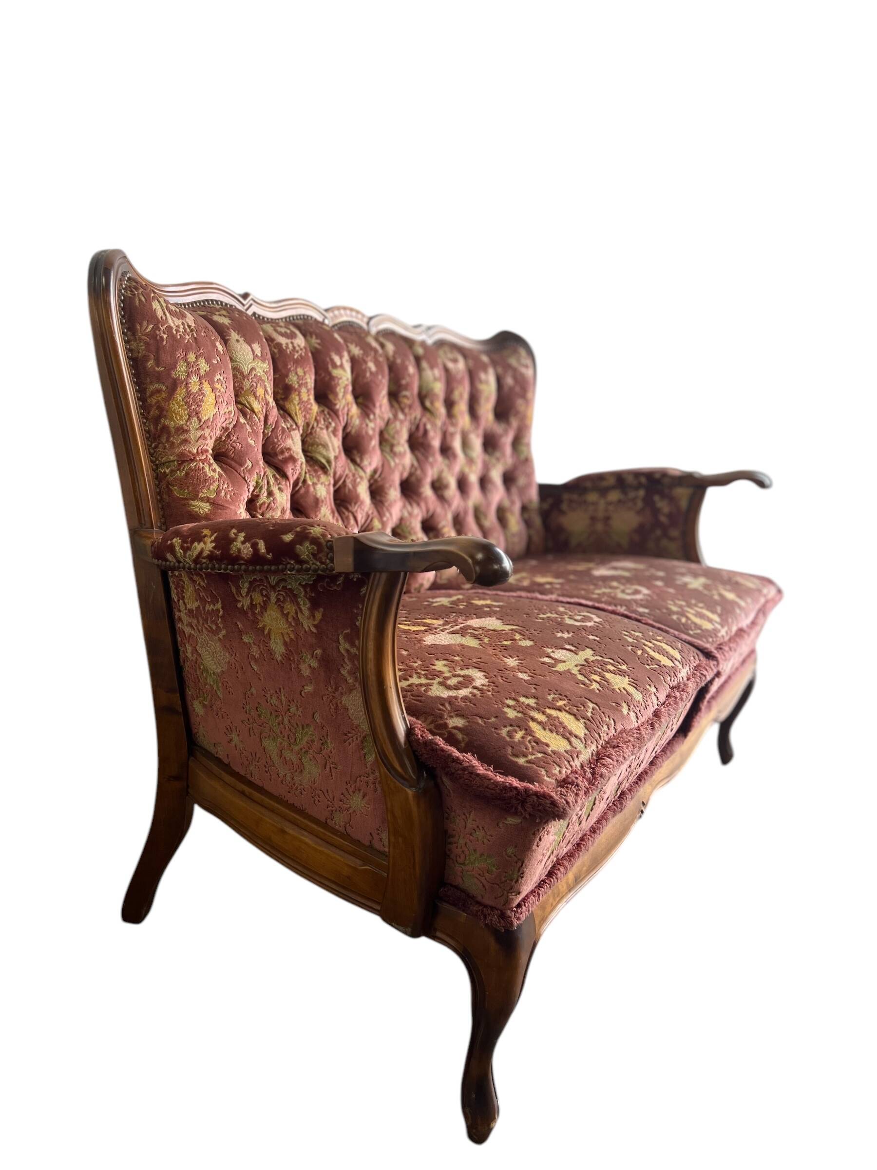 Siège/canapé / fauteuil  baroque rose vintage