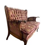 Vintage pink baroque seat/sofa/armchair