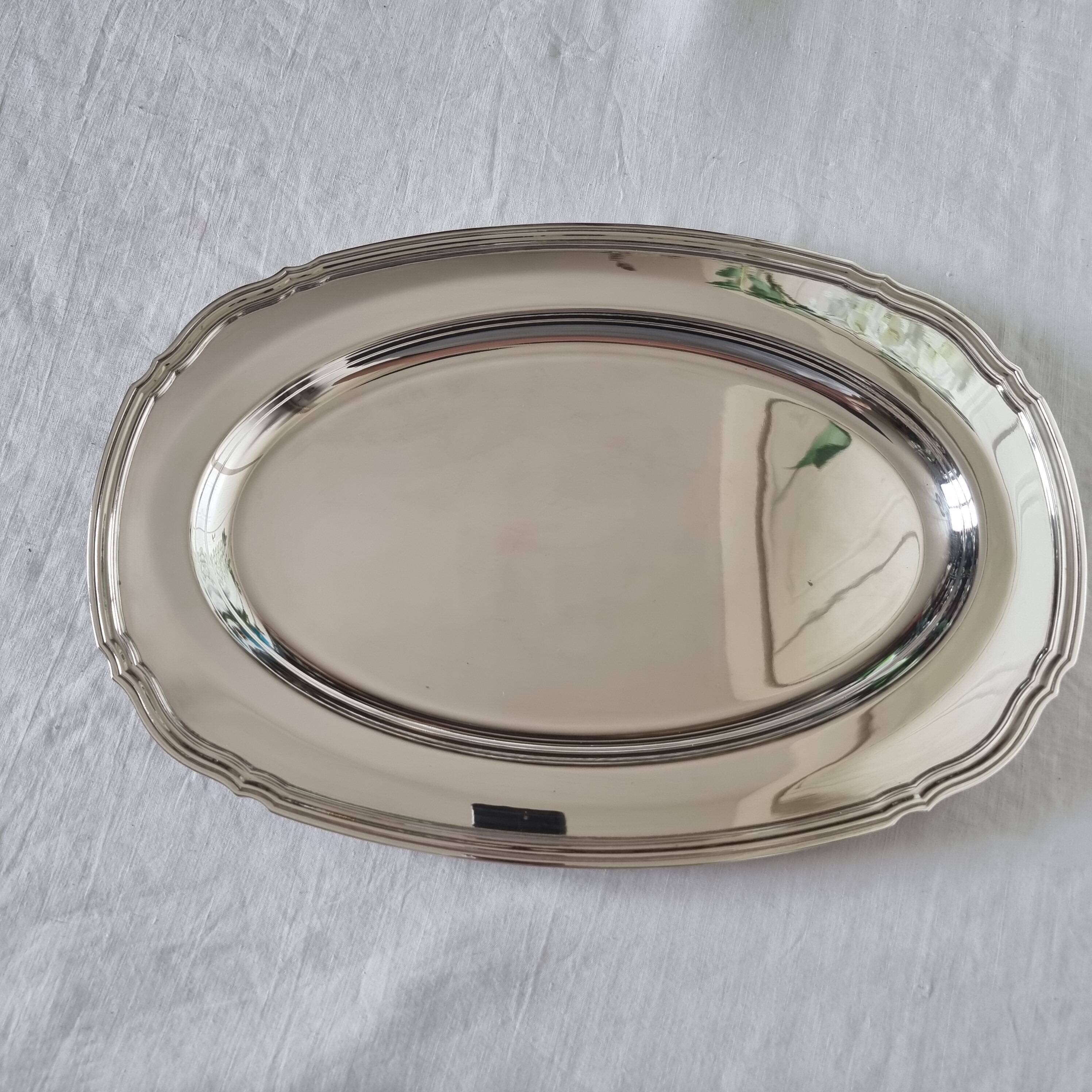 Christofle Galia presentation tray in double-coated silver-plated metal