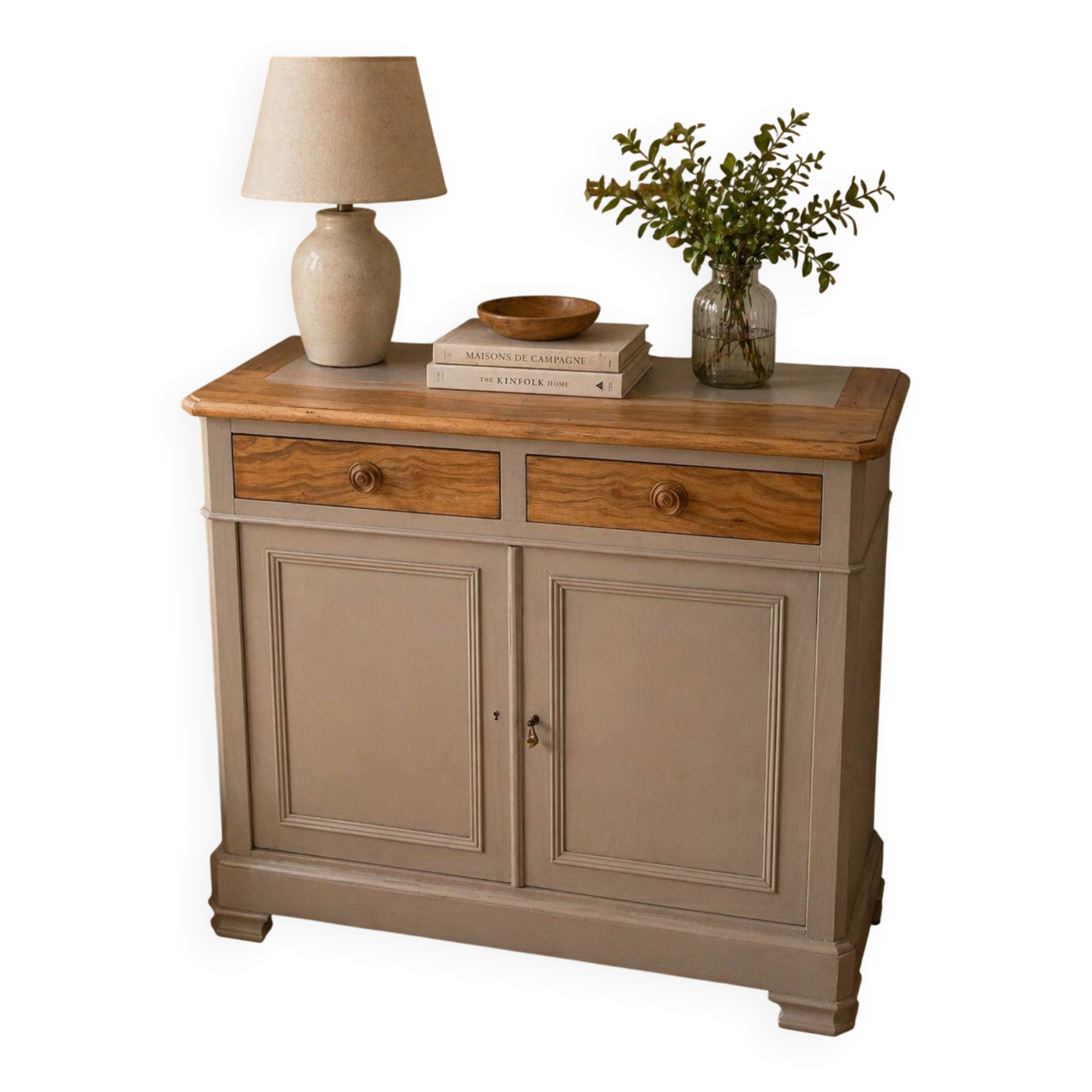 Buffet en noyer relooké
