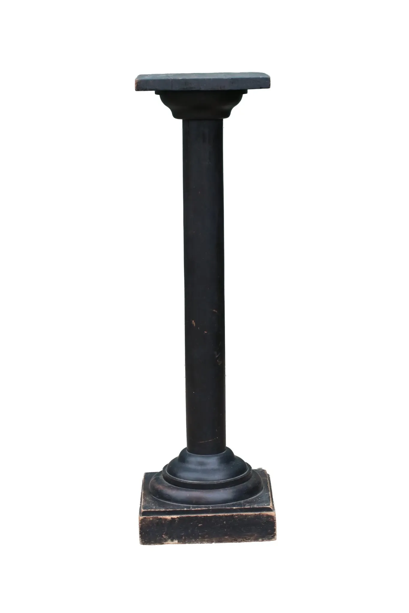 French black patinated pedestal with lived-in patina – circa 1880