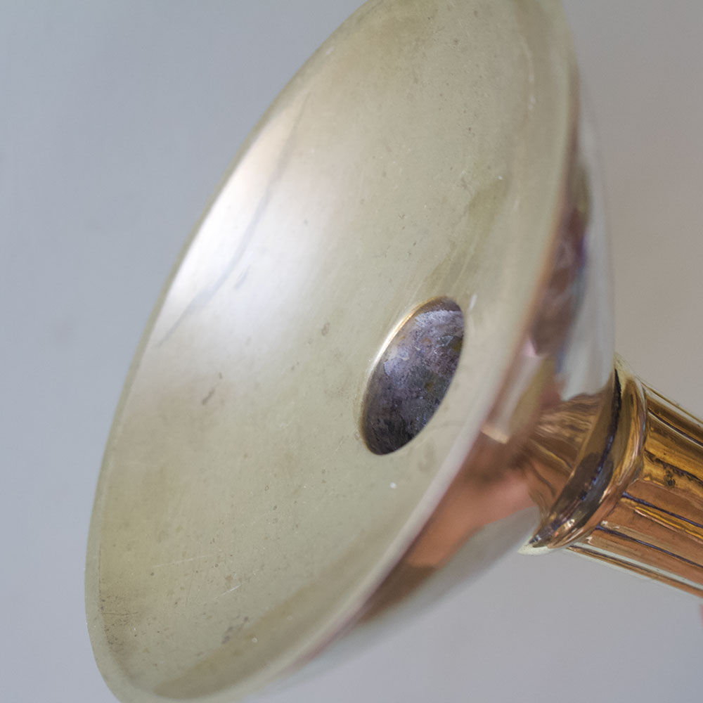 Pair of brass candlesticks