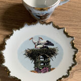 Cup and under cup stork riquewihr