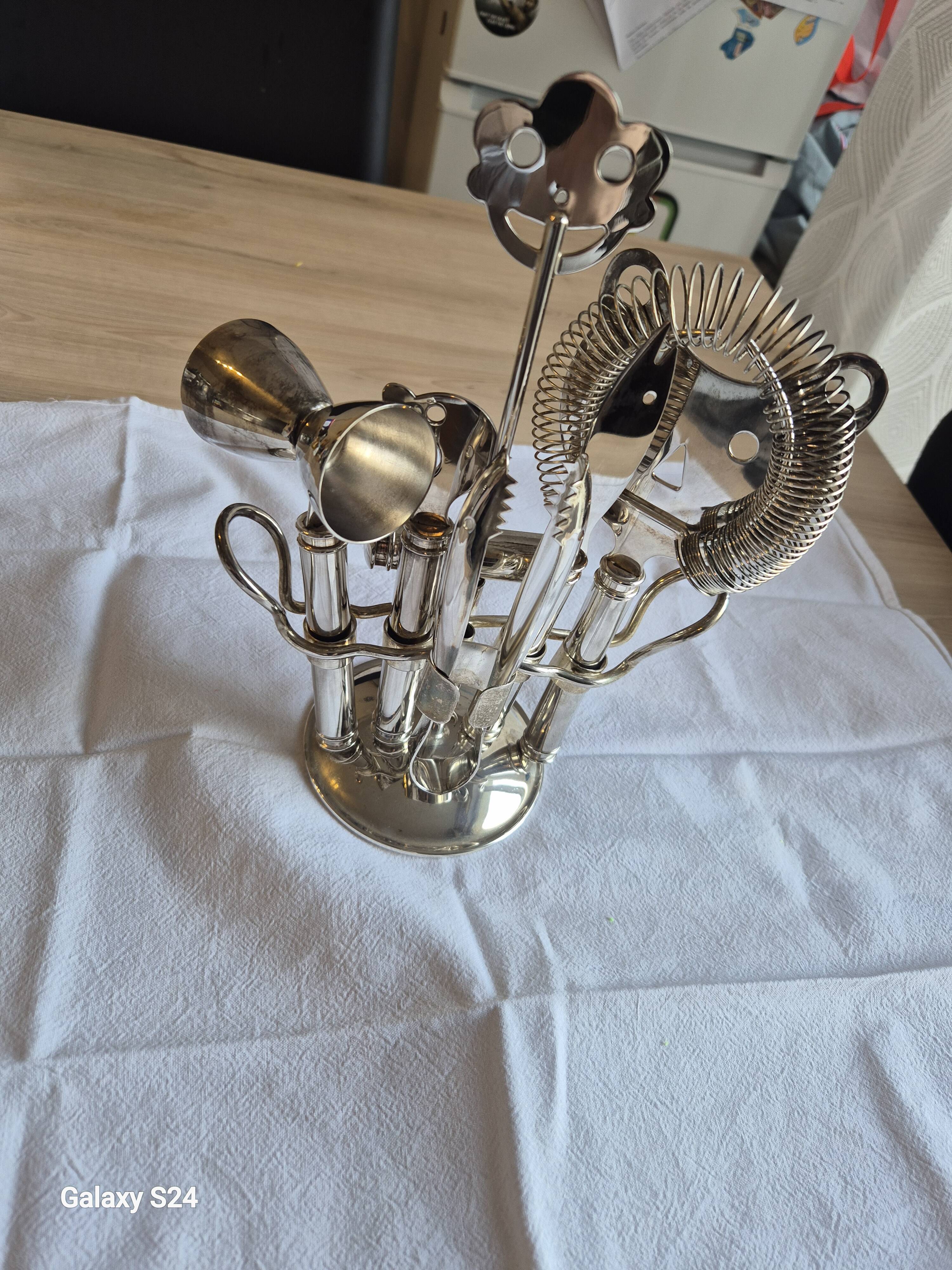 Vintage cocktail service Guy Degrenne – silver-plated – France