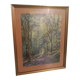 Old painting-forest landscape