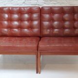 Pair of vintage armchairs by Ole Gjerlovs Knudsen and Torben Lind for France and SØn 1960