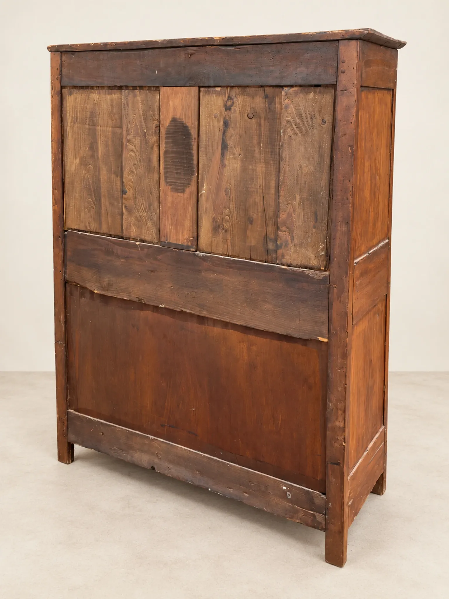 Antique two-door wardrobe, 18th century French country style.