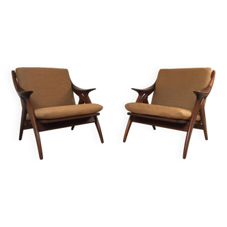 Set of 2 Gelderland armchairs by Ster Hollande 1960