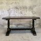 Table basse vintage pieds bois tourné