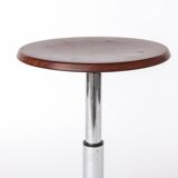 Set of 4 Vintage Industrial Stools 1970s, Chrome Adjustable Stools