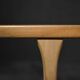 Low vintage mid-century danish modern teak coffee table, 1960s