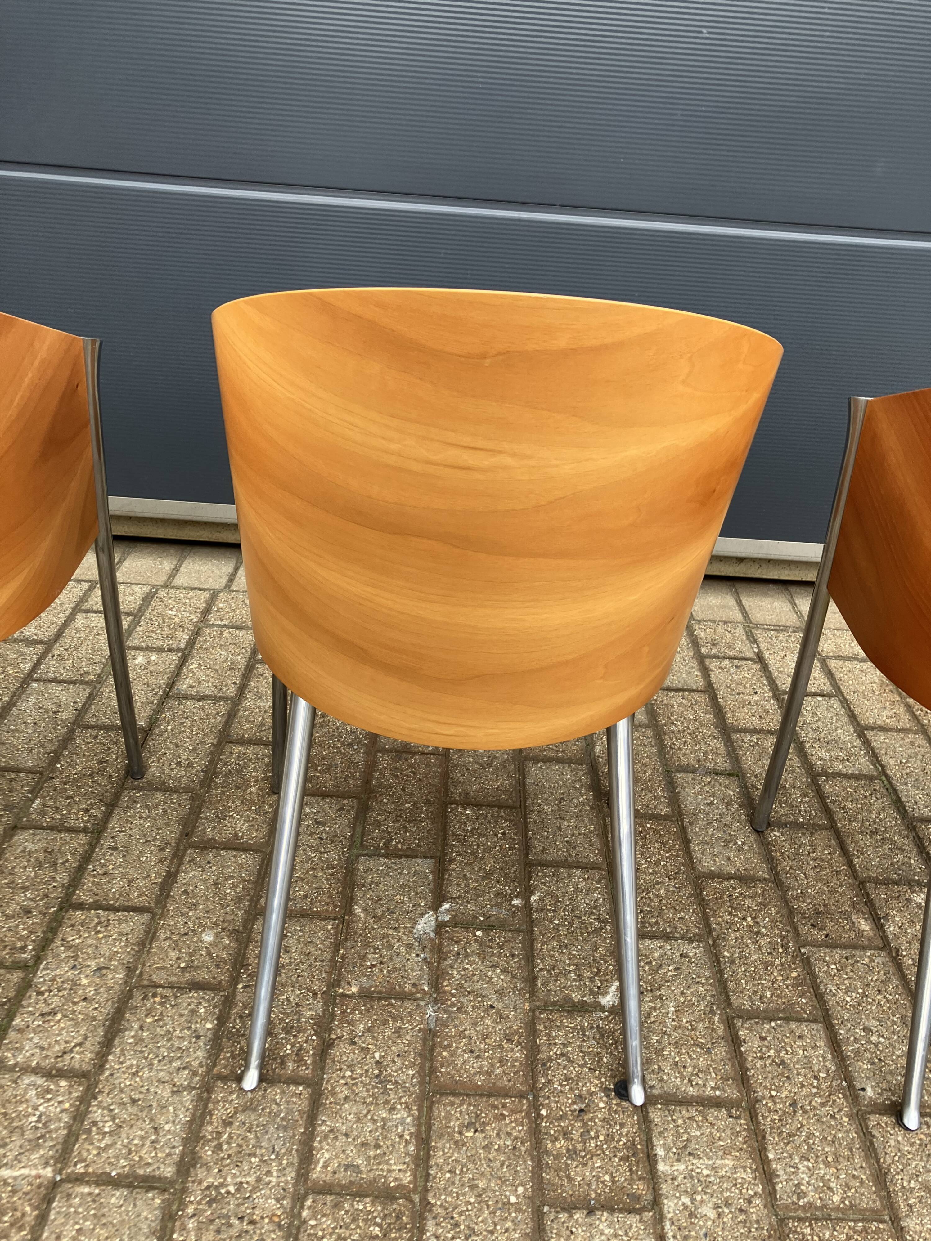 4x King Costes dining chairs, Philippe Starck, Aleph Driade