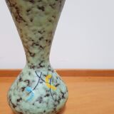 Vintage Fat Lava Scheurich Ceramic Vase, Hand-painted in the 1970s