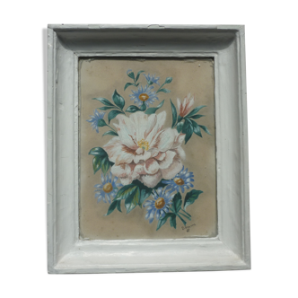 Painting paintings flowers by D Travers