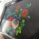 Large Vintage USSR Tray - Painted Flowers