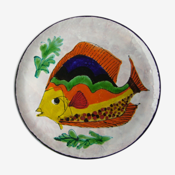 Vallauris the brescon cake dish decorated with fish