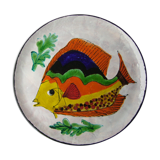 Vallauris the brescon cake dish decorated with fish