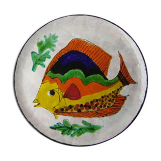 Vallauris the brescon cake dish decorated with fish