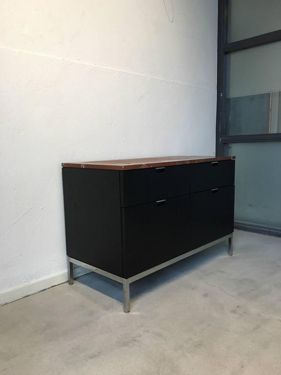 Furniture with Florence Knoll marble top, 1961