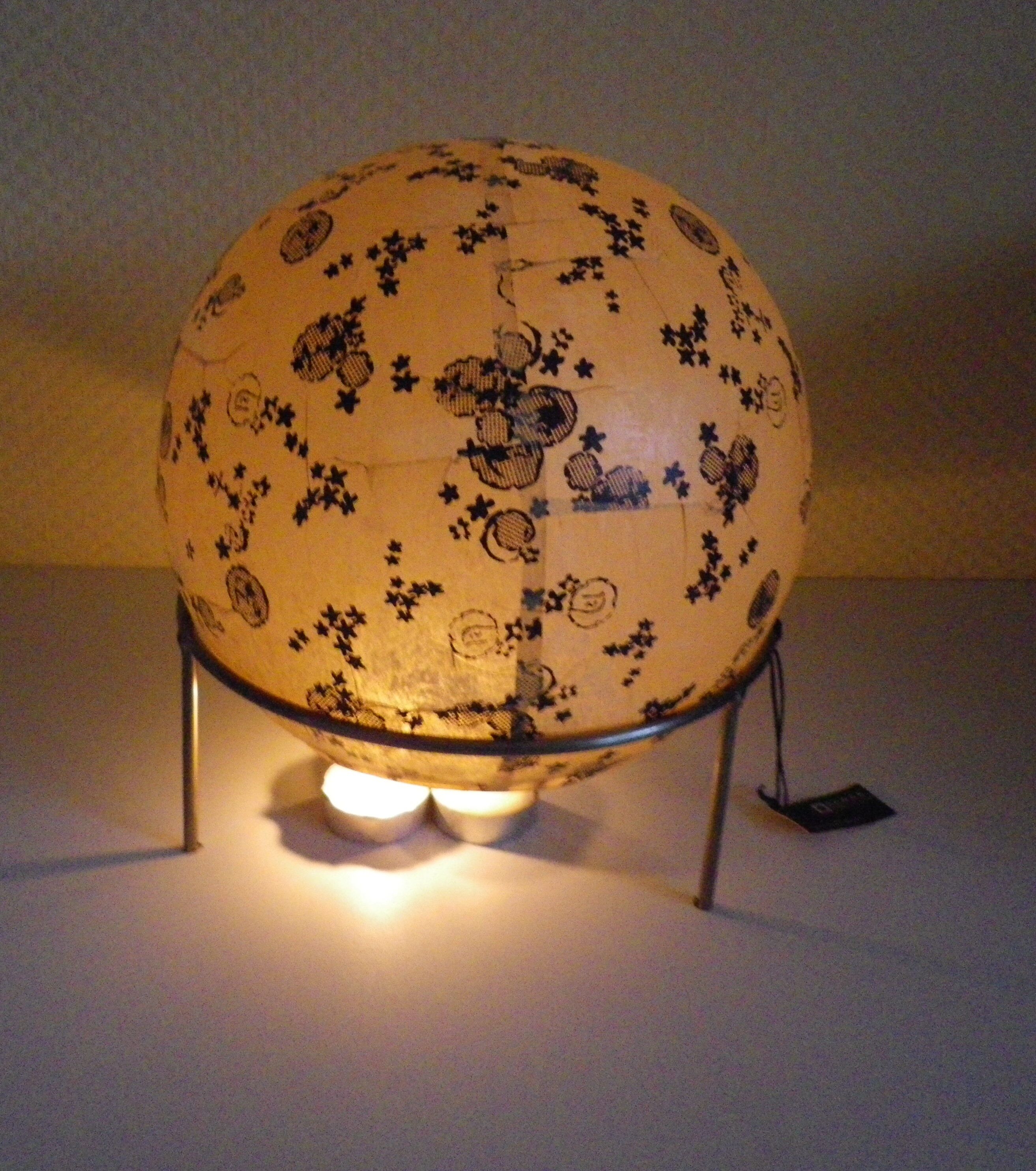 Glass photophore on tripod, Serax brand "House of Being", Marie Michielssen