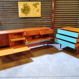 Czech wood and formica sideboard