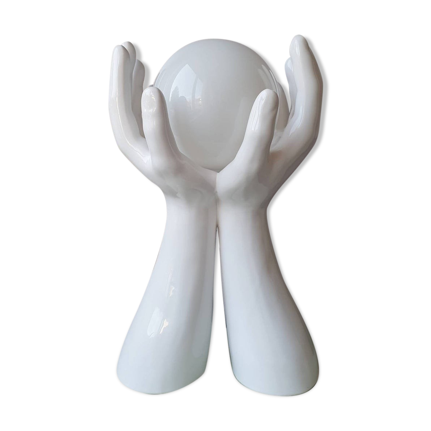 Italian ceramic table lamp 70s