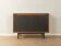 Classic sideboard from the 1960s with black HPL doors and teak veneer