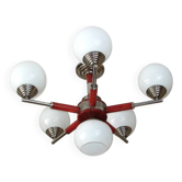 Lustre en métal, bakélite et verre, 1970