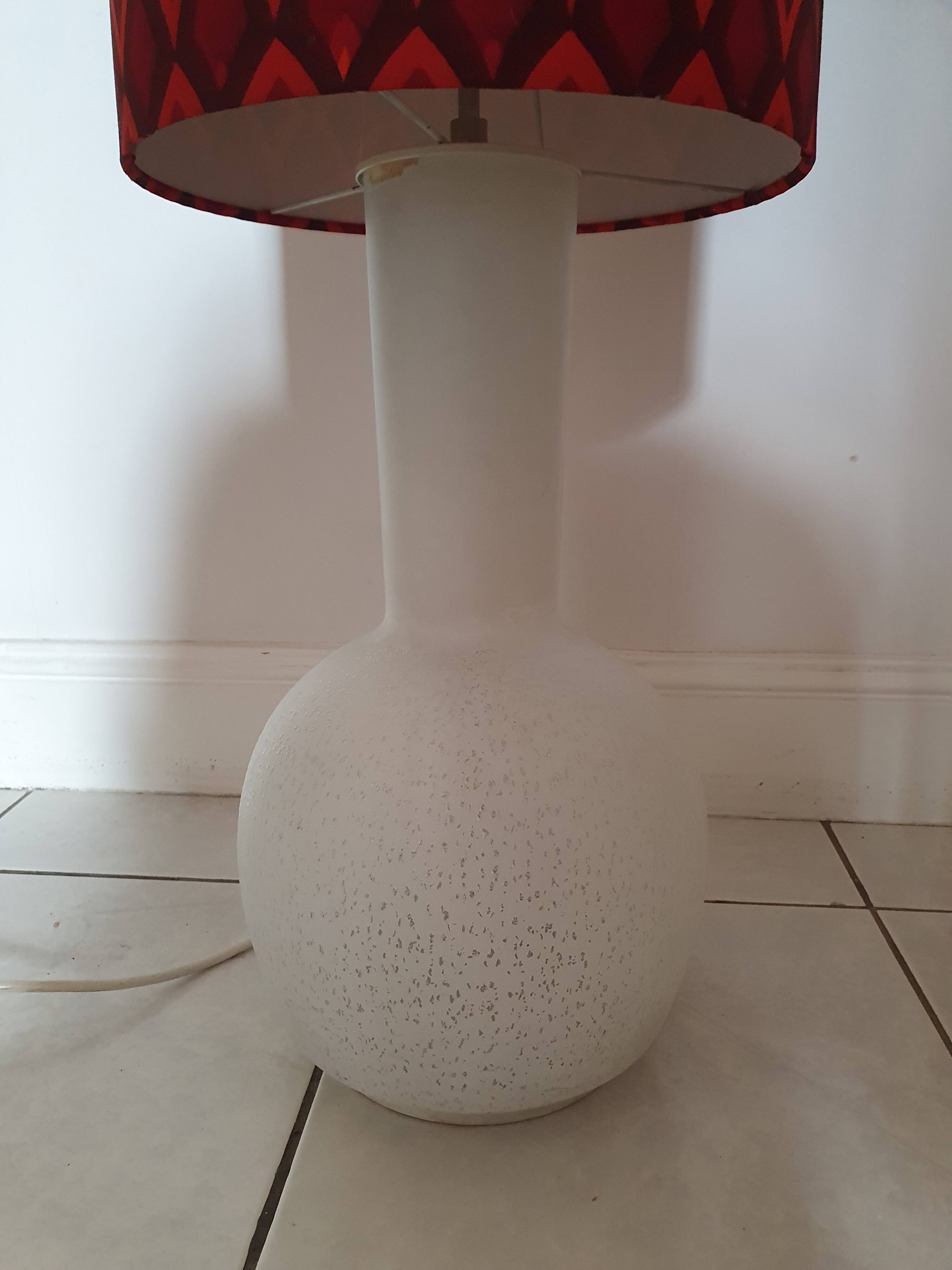 Doria Leuchten 2-light opaline floor lamp