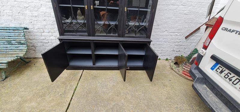 Furniture two body patina black industrial library