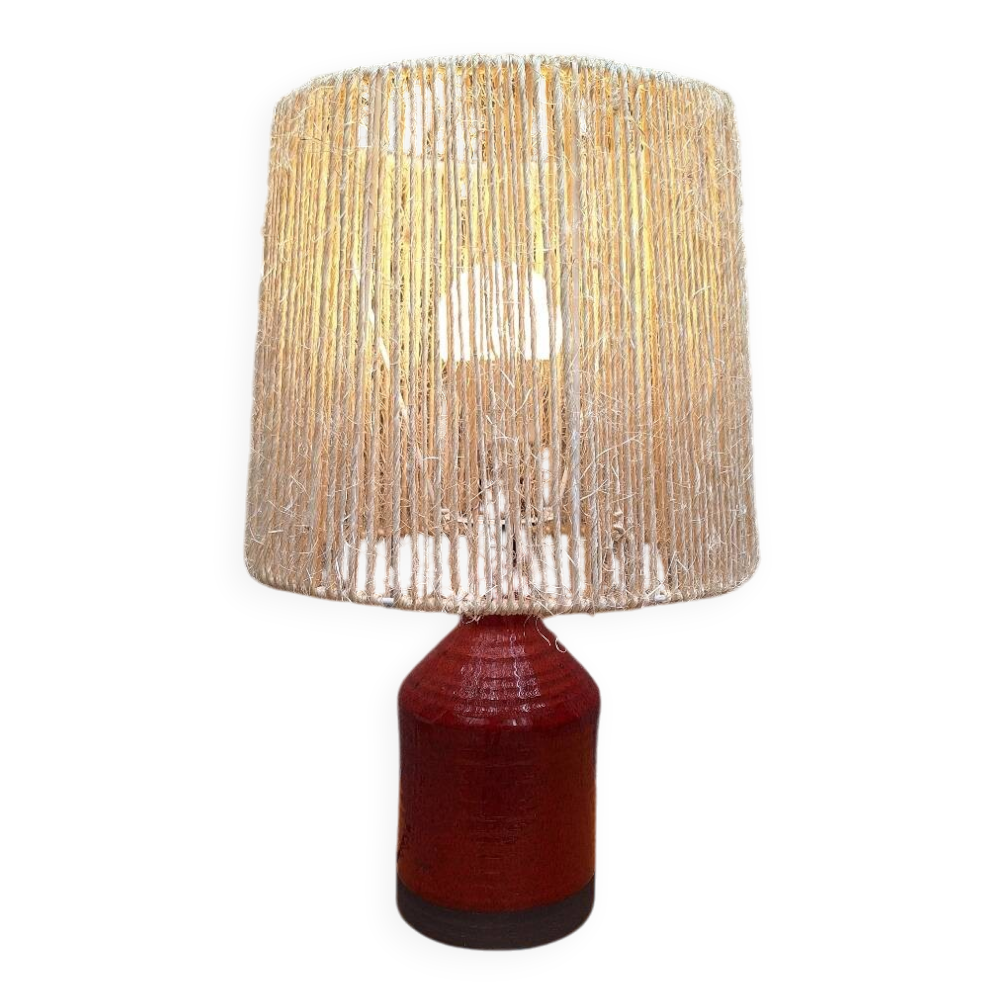 Belka Danish ceramic lamp with rope shade