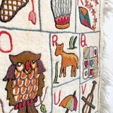 Tapis mural vintage abécédaire