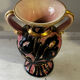 Vase Amphore Vintage Vallauris décor Floral en relief