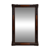 Large 19th-century lacquered wooden mirror