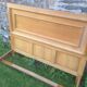 Art Deco bed in solid oak 190x142cm