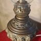 old brass oil lamp electrified without switch possible to install