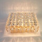 Large crystal faceted ceiling light by Kinkeldey, Germany, 1970s.