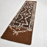 3x13 unique anatolian vintage runner rug,101x398cm