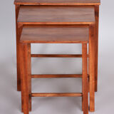 Set of 3 nest tables made in 1930s Czechia