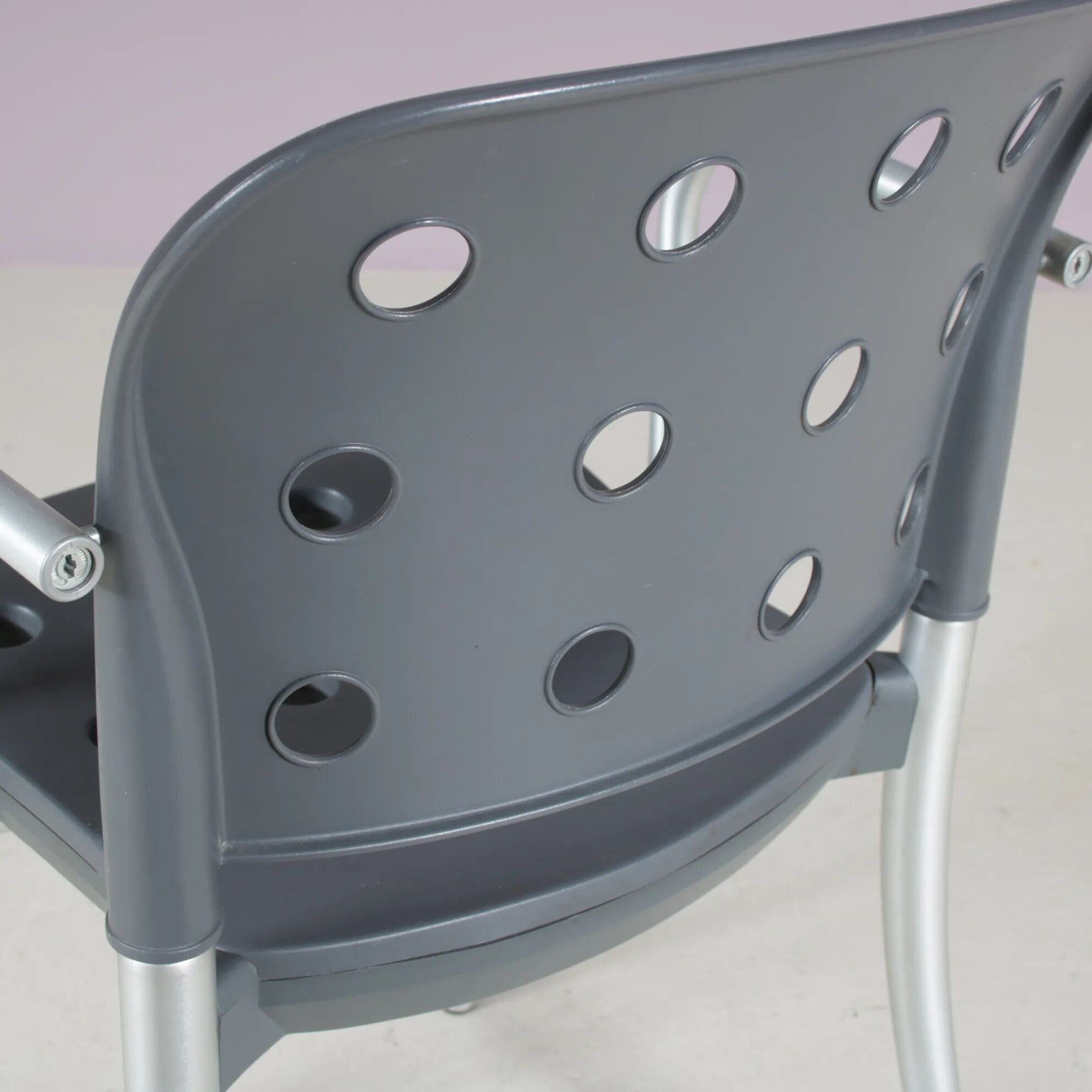 Set of 4 "Minni" chairs from the 1980s by Antonio Citterio for Halifax, Italy