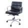 SOFT PAD CHAIR EA 217 EAMES BLACK LEATHER HERMAN MILLER ICF EDITOR 1970s