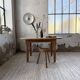 Oval farmhouse table oak 1960