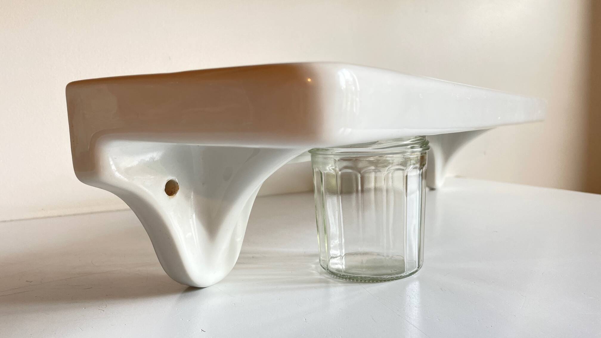 Vintage ceramic wall shelf - france