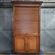 Antique Tambour Cabinet | Rolling Shutter Cupboard | Classic Filing Cabinet